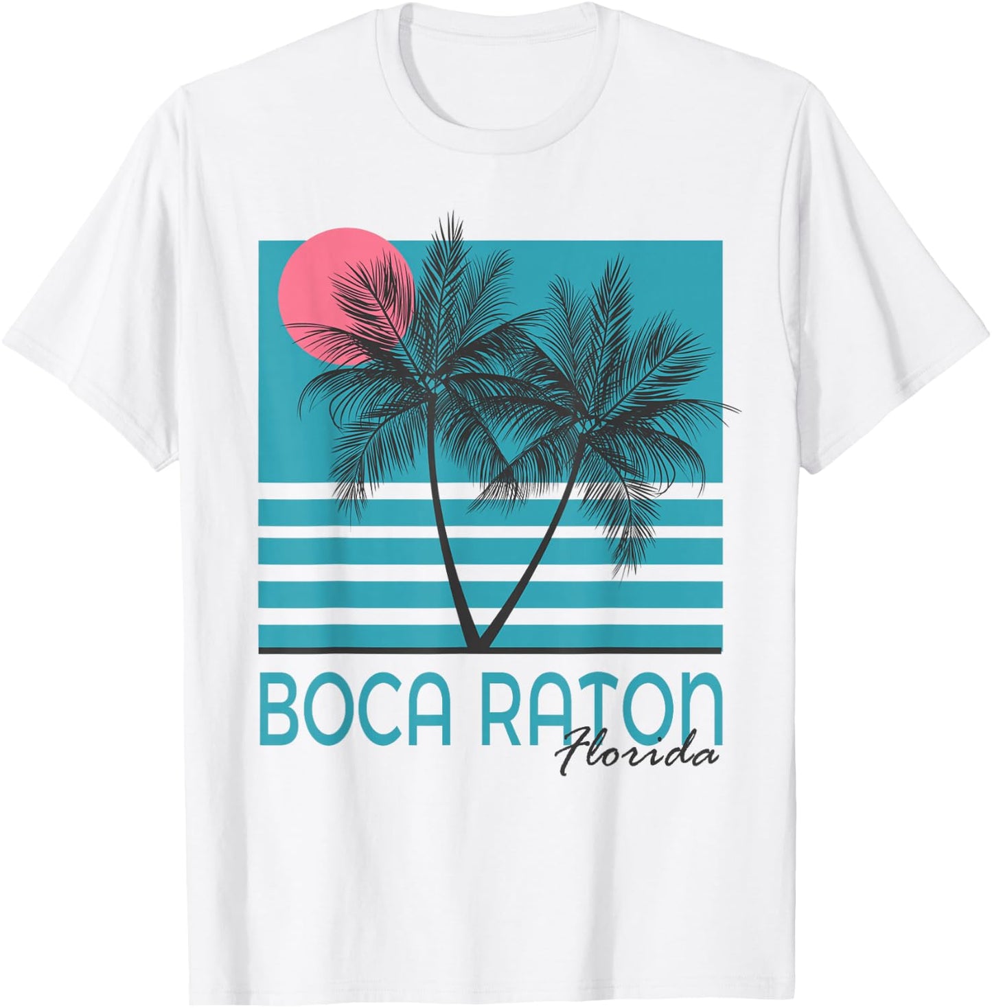 Boca Raton FL T Shirt Vintage Florida Souvenirs T-Shirt - T-Shirt | White