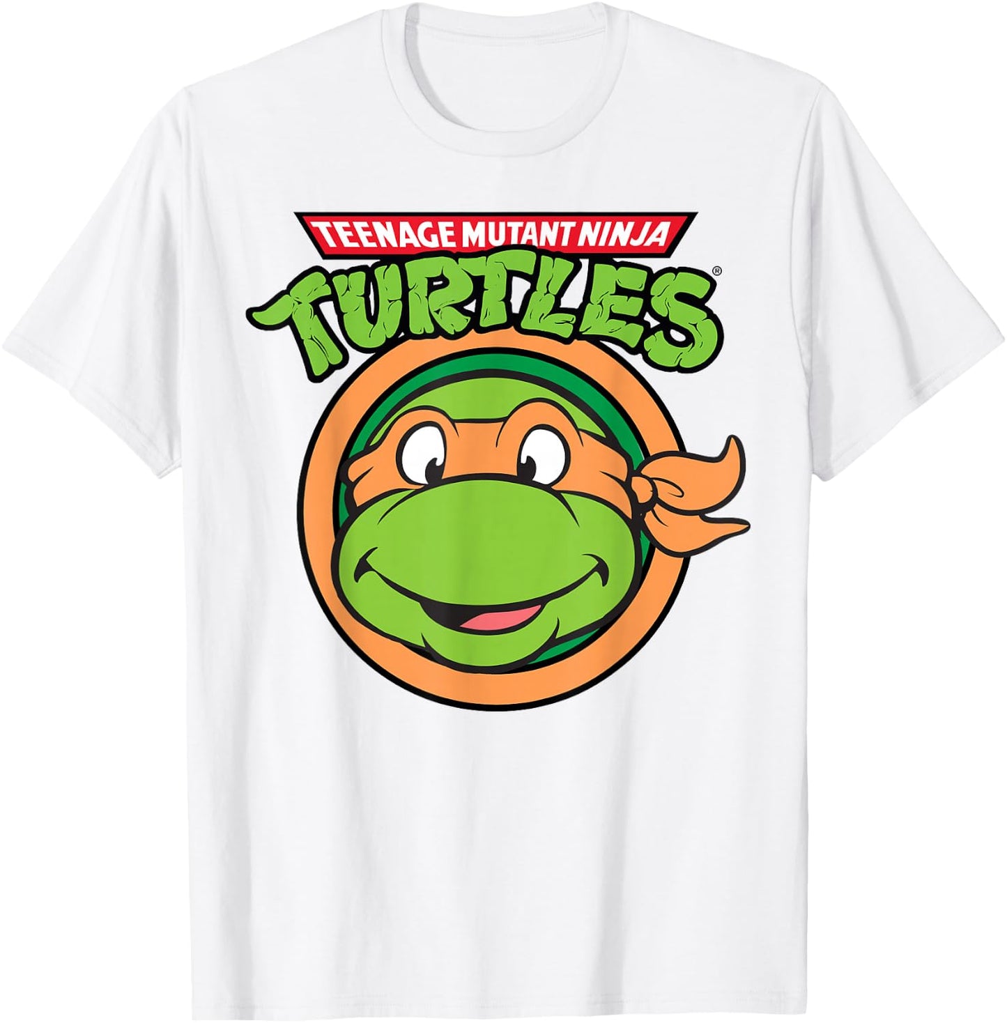 Teenage Mutant Ninja Turtles Smiling Michelangelo T-Shirt - T-Shirt | White
