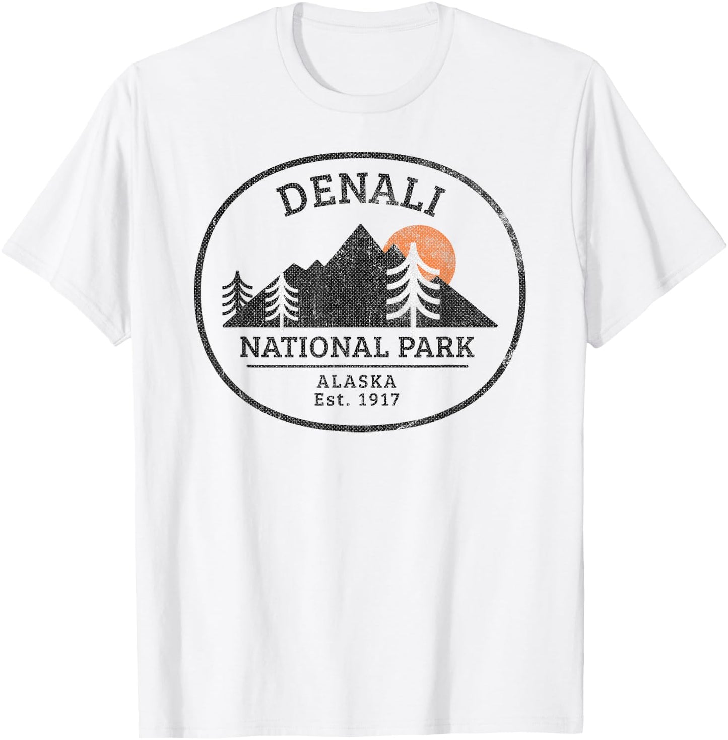 Vintage Denali National Park Alaska T-Shirt - T-Shirt | White