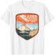 Lassen Volcanic National Park Retro Volcano Graphic T-Shirt - T-Shirt | White