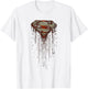 Superman Shield Drip T-Shirt - T-Shirt | White