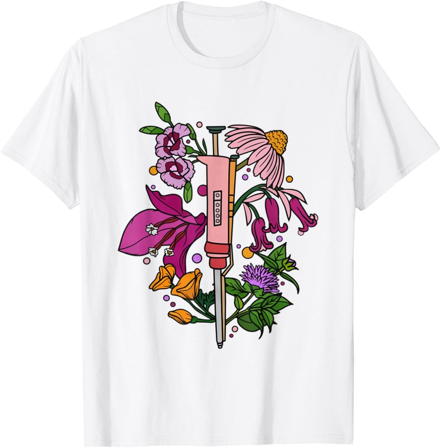 Chemistry Laboratory Pipette Medical Lab Tech Technician T-Shirt - T-Shirt | White