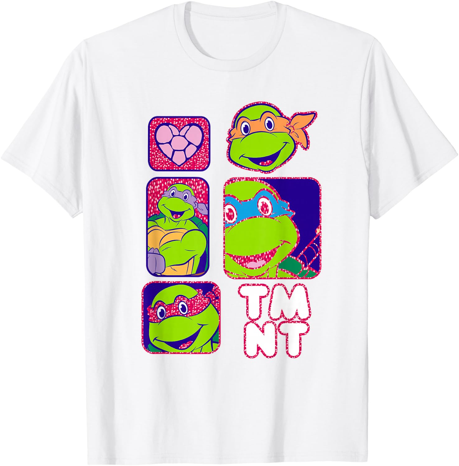 Teenage Mutant Ninja Turtles TMNT Box Portraits T-Shirt - T-Shirt | White