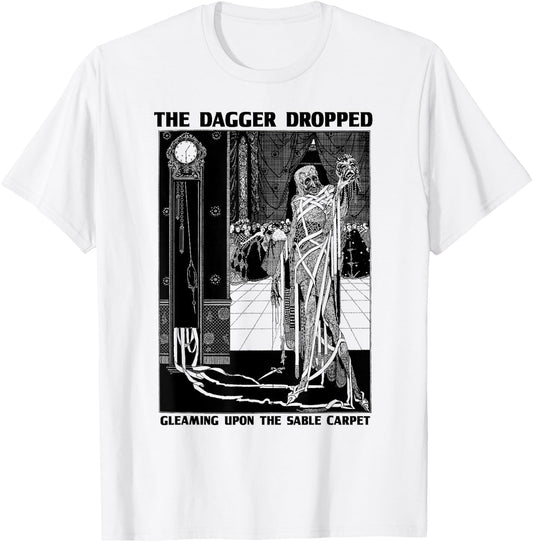 Edgar Poe Art Masque of the Red Death-Edgar Allen Poe Quote T-Shirt - T-Shirt | White