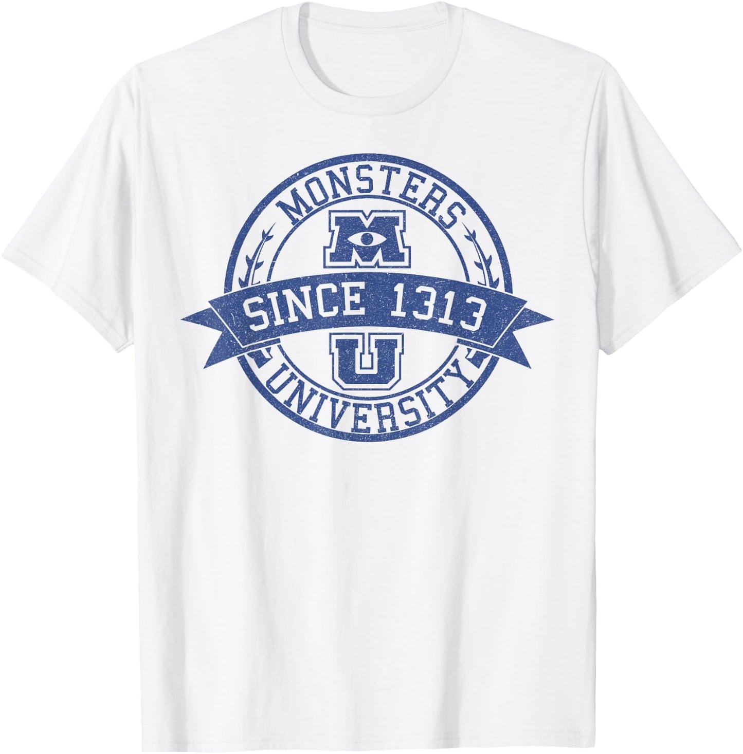 Disney Pixar Monsters University Since 1313 Logo T-Shirt - T-Shirt | White