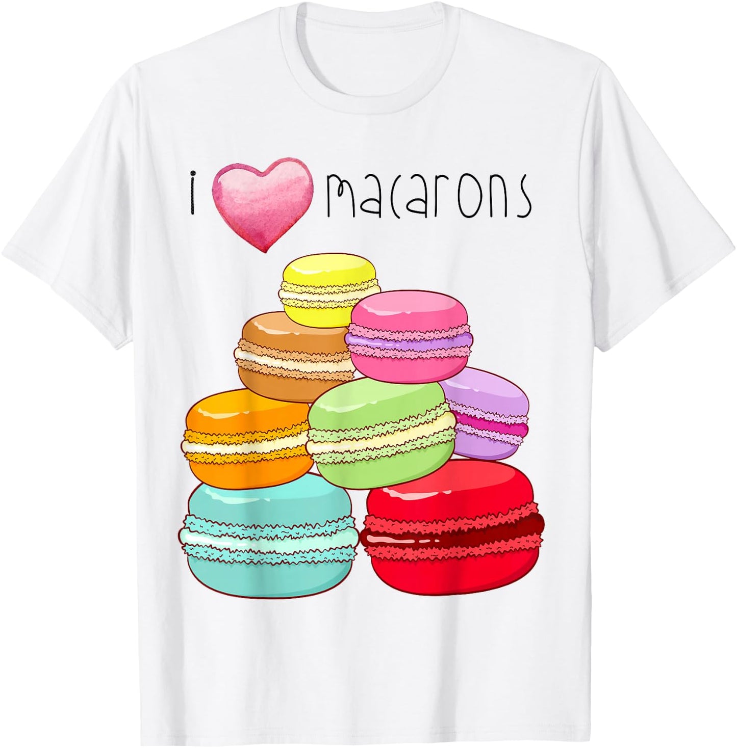 I Love Macarons Paris Gifts Macaron Macaron Lover T-Shirt - T-Shirt | White
