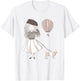 Sassy Southern Charm & Grace | Paris France | Cute French Girl & Poodle Gift T-Shirt - T-Shirt | White