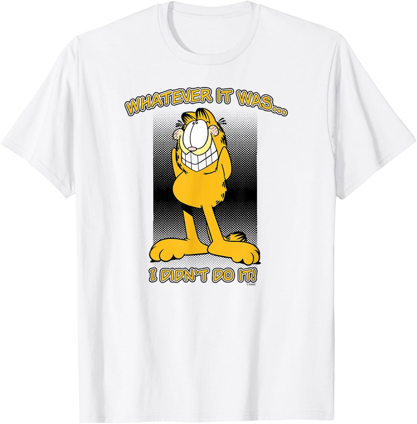 Garfield I Didn't Do It T-Shirt - T-Shirt | White