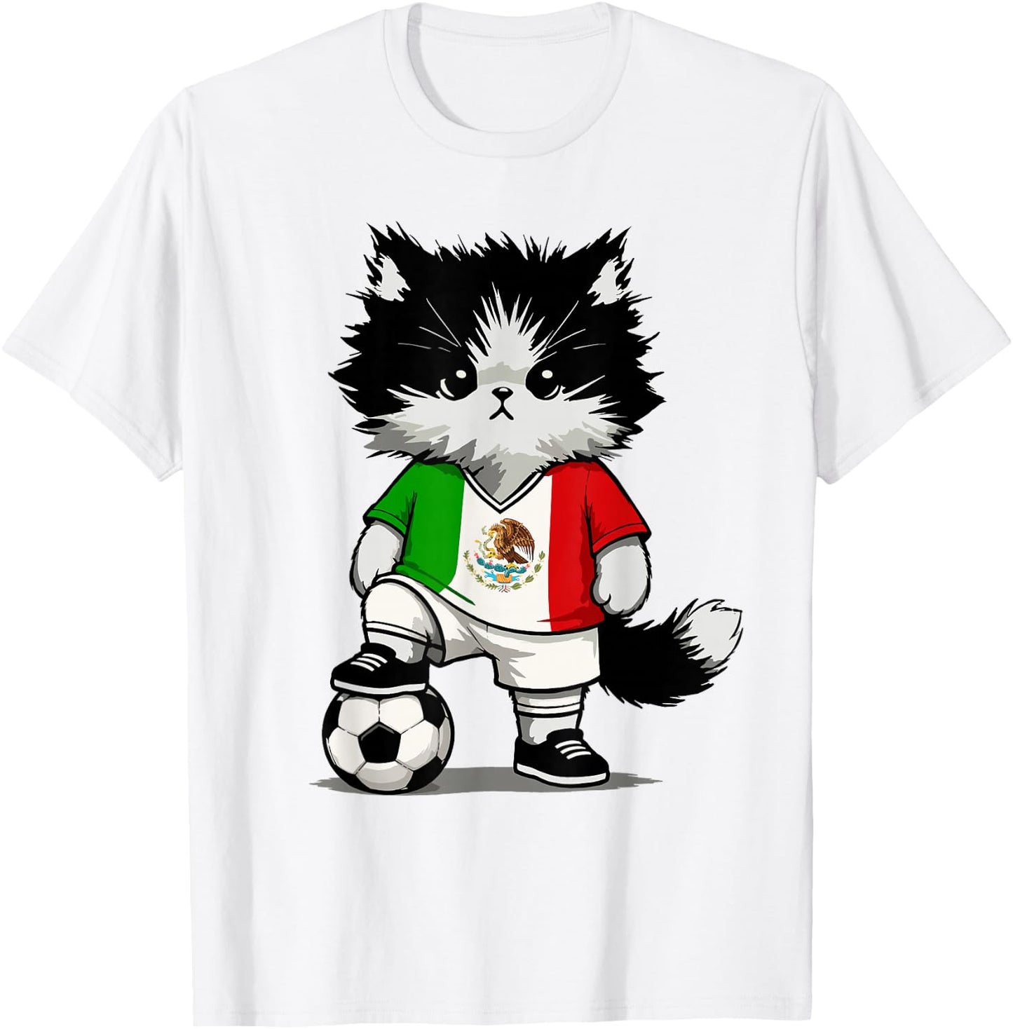 Mexican Flag Men Women Kids Mexico T-Shirt - T-Shirt | White