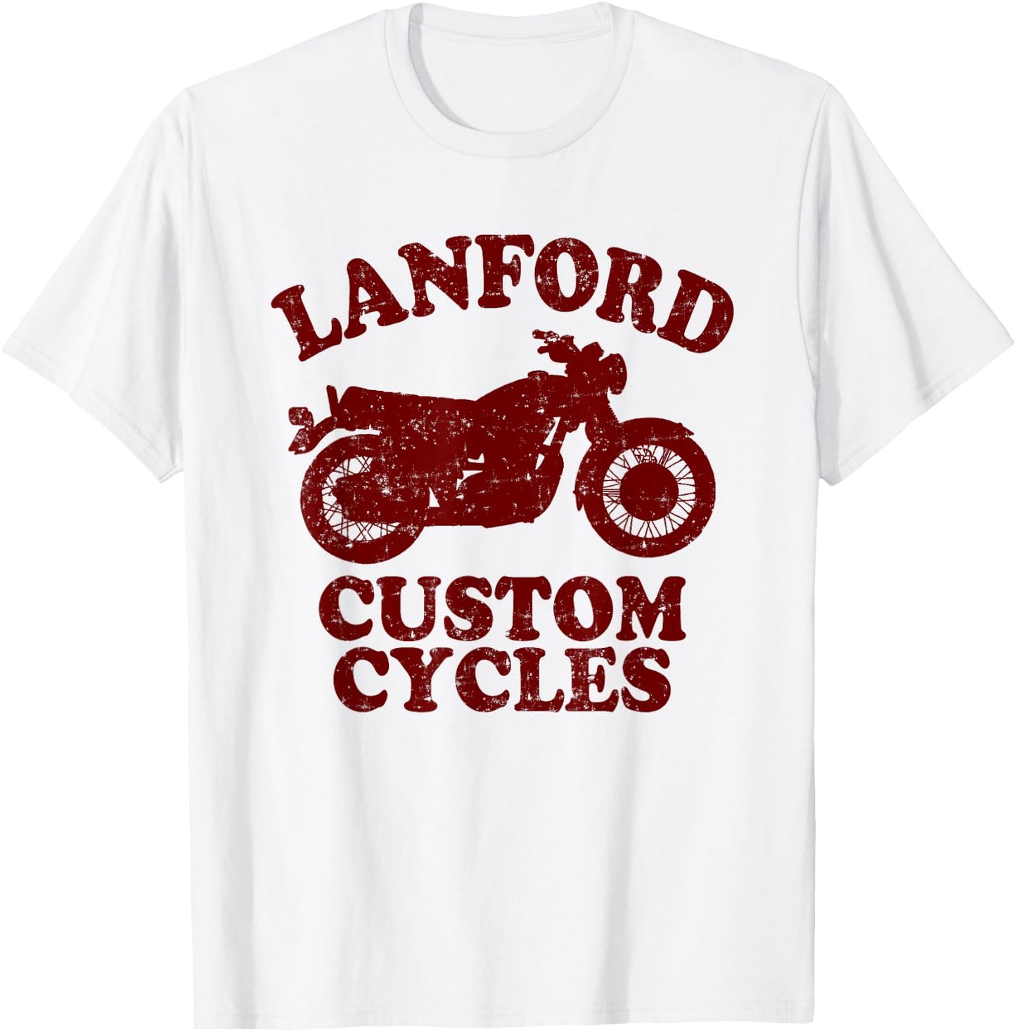 Lanford Custom Cycles T-Shirt - T-Shirt | White