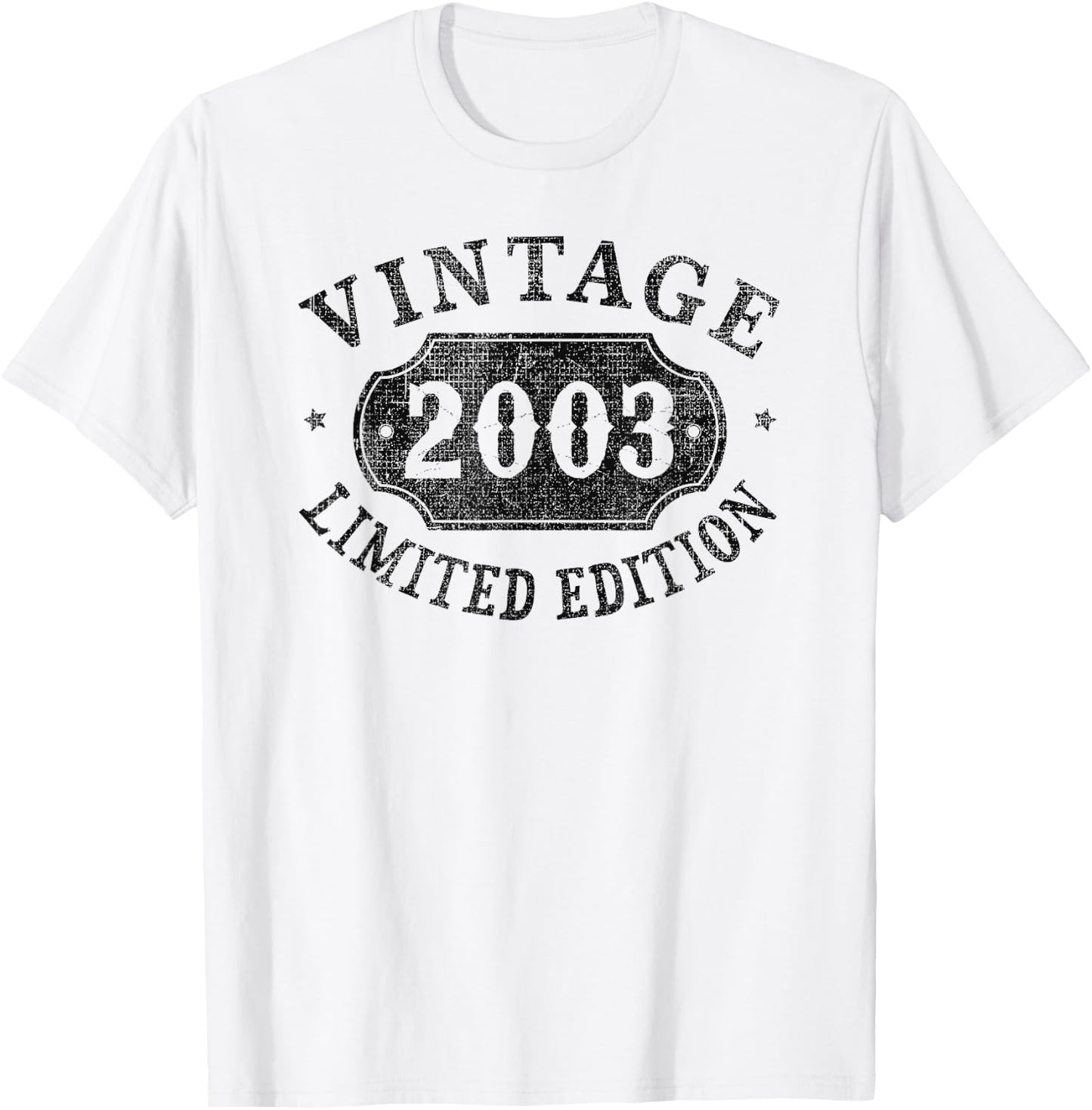 22 year old 22nd Birthday Male Female Him Her Limited 2003 T-Shirt - T-Shirt | White