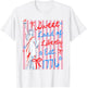 Sweet Land of Liberty Est 1776 4th July USA Flag Men Women T-Shirt - T-Shirt | White
