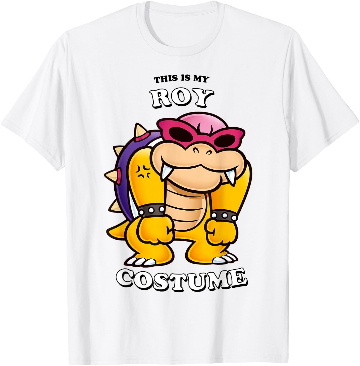 Super Mario Bros Halloween This Is My Roy Koopa Costume T-Shirt - T-Shirt | White