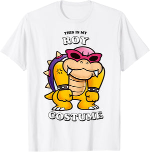 Super Mario Bros Halloween This Is My Roy Koopa Costume T-Shirt - T-Shirt | White