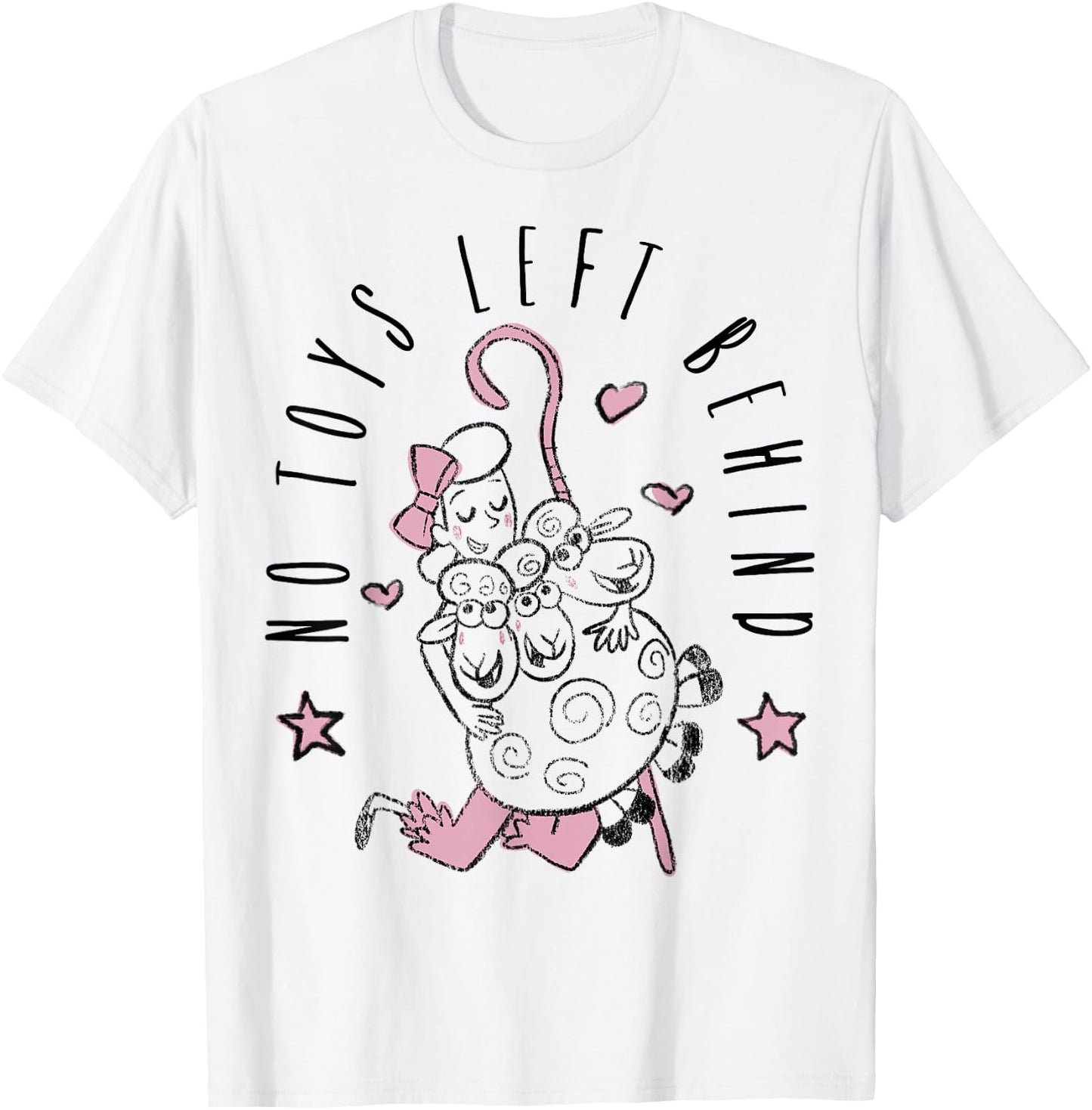 Disney Pixar Toy Story 4 Bo-Peep No Toys Left Behind T-Shirt - T-Shirt | White