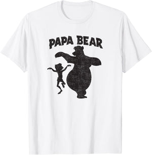 Disney Jungle Book Papa Bear Father's Day T-Shirt - T-Shirt | White