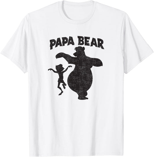 Disney Jungle Book Papa Bear Father's Day T-Shirt - T-Shirt | White