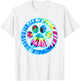 Tie Dye Animal Cat Dog Paw Print | Pet Lover Shirt Gift T-Shirt - T-Shirt | White