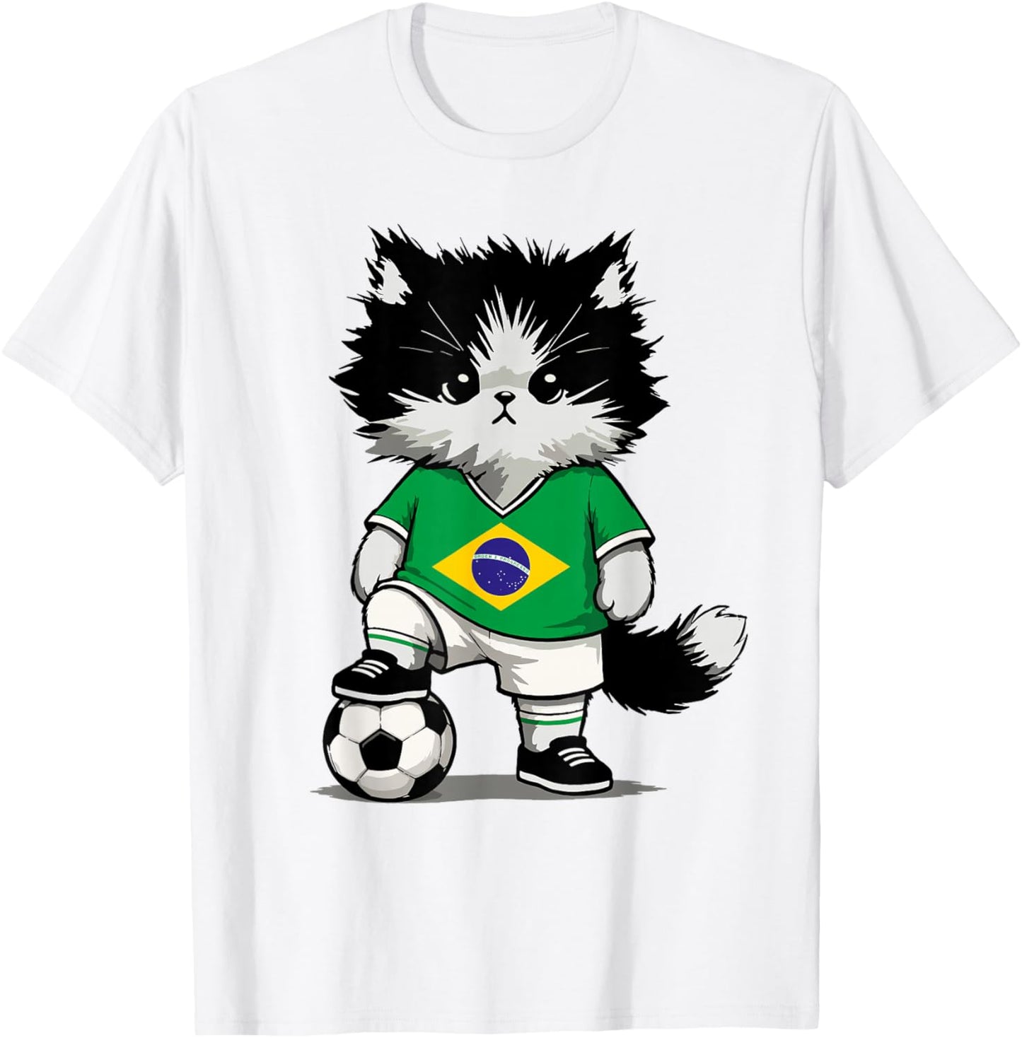 Brazilian Flag Men Women Kids Brazil T-Shirt - T-Shirt | White