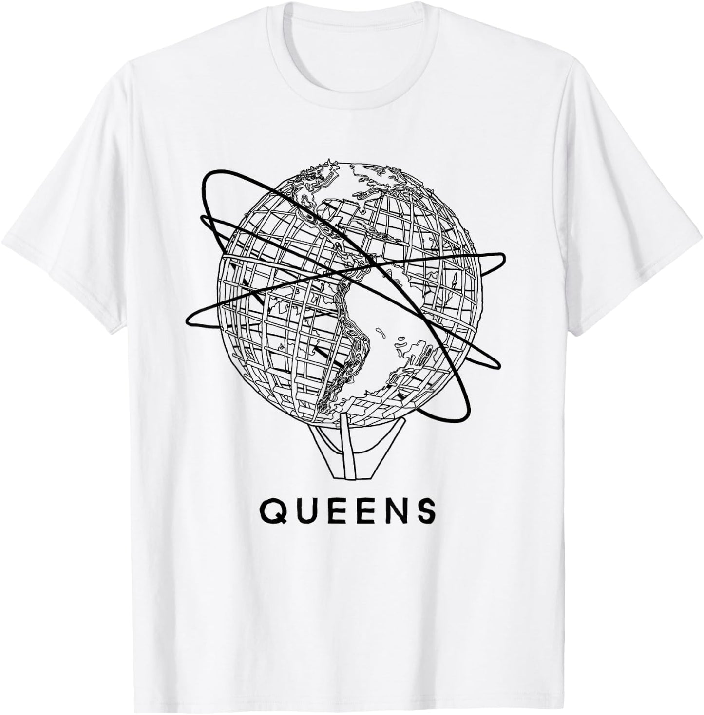 Queens New York Unisphere T-Shirt - T-Shirt | White