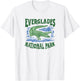 Everglades National Park Florida Retro Alligator T-Shirt - T-Shirt | White