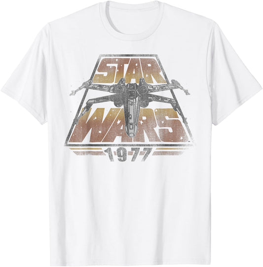 Star Wars 1977 Vintage X-Wing Logo T-Shirt - T-Shirt | White