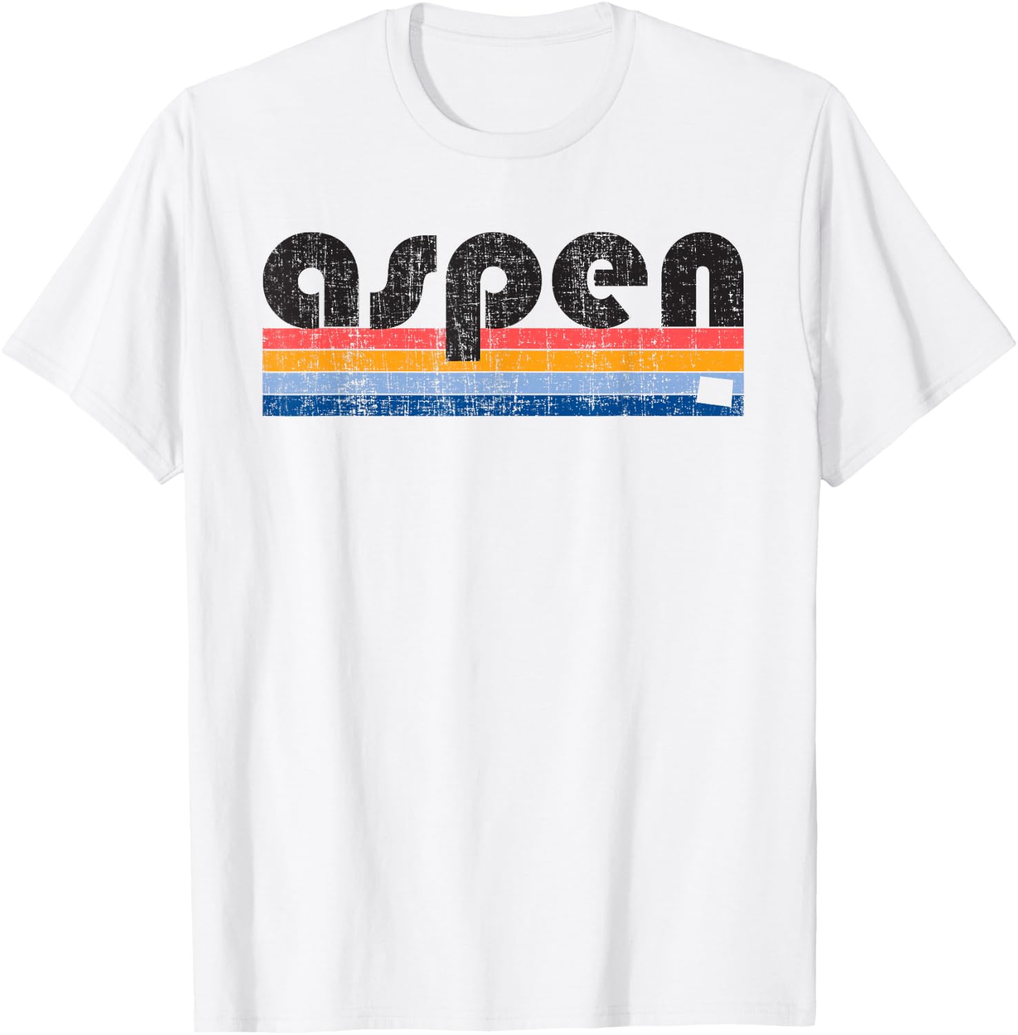 Vintage 80s Style Aspen CO T-Shirt - T-Shirt | White