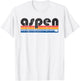 Vintage 80s Style Aspen CO T-Shirt - T-Shirt | White