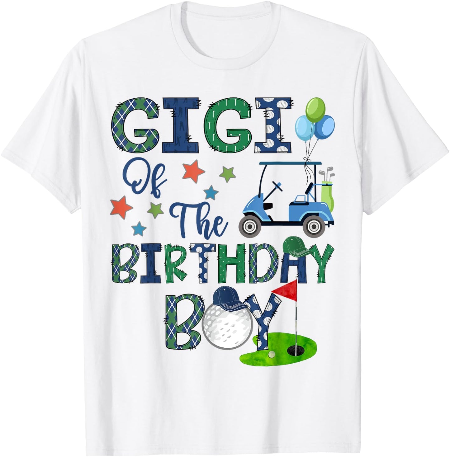 Gigi Of The Birthday Boy Hole In One Golf Lover T-Shirt - T-Shirt | White