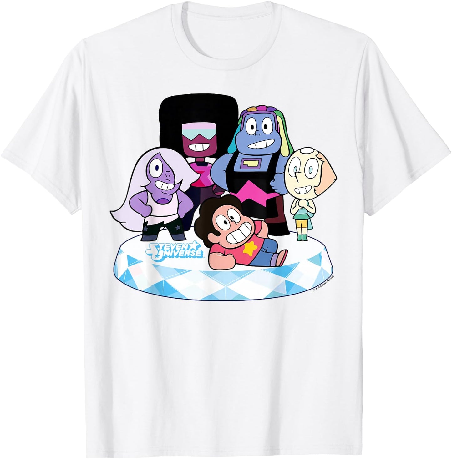Stevens Universe Group Shot of All Gems Graphic T-Shirt - T-Shirt | White