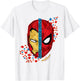 Marvel Spider-Man Homecoming Iron Man Face Split C1 T-Shirt - T-Shirt | White