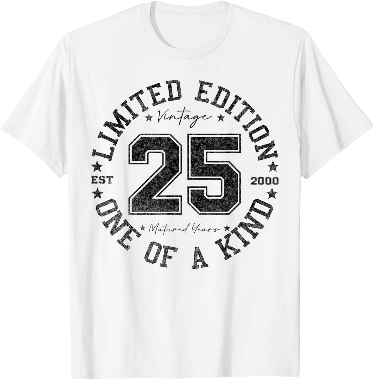 25 Year Old Gifts Vintage 2000 Limited Edition 25th Birthday T-Shirt - T-Shirt | White