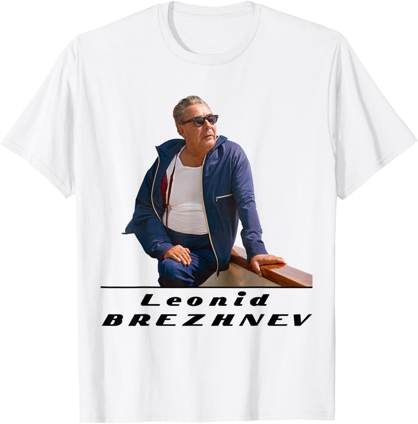 USSR Soviet Leader Brezhnev T-Shirt - T-Shirt | White