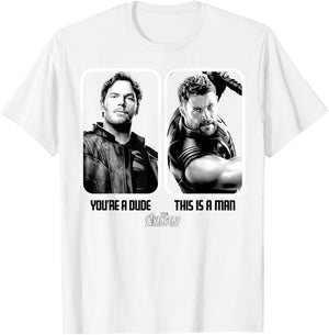 Marvel Infinity War Star-Lord Thor is A Man Graphic T-Shirt - T-Shirt | White