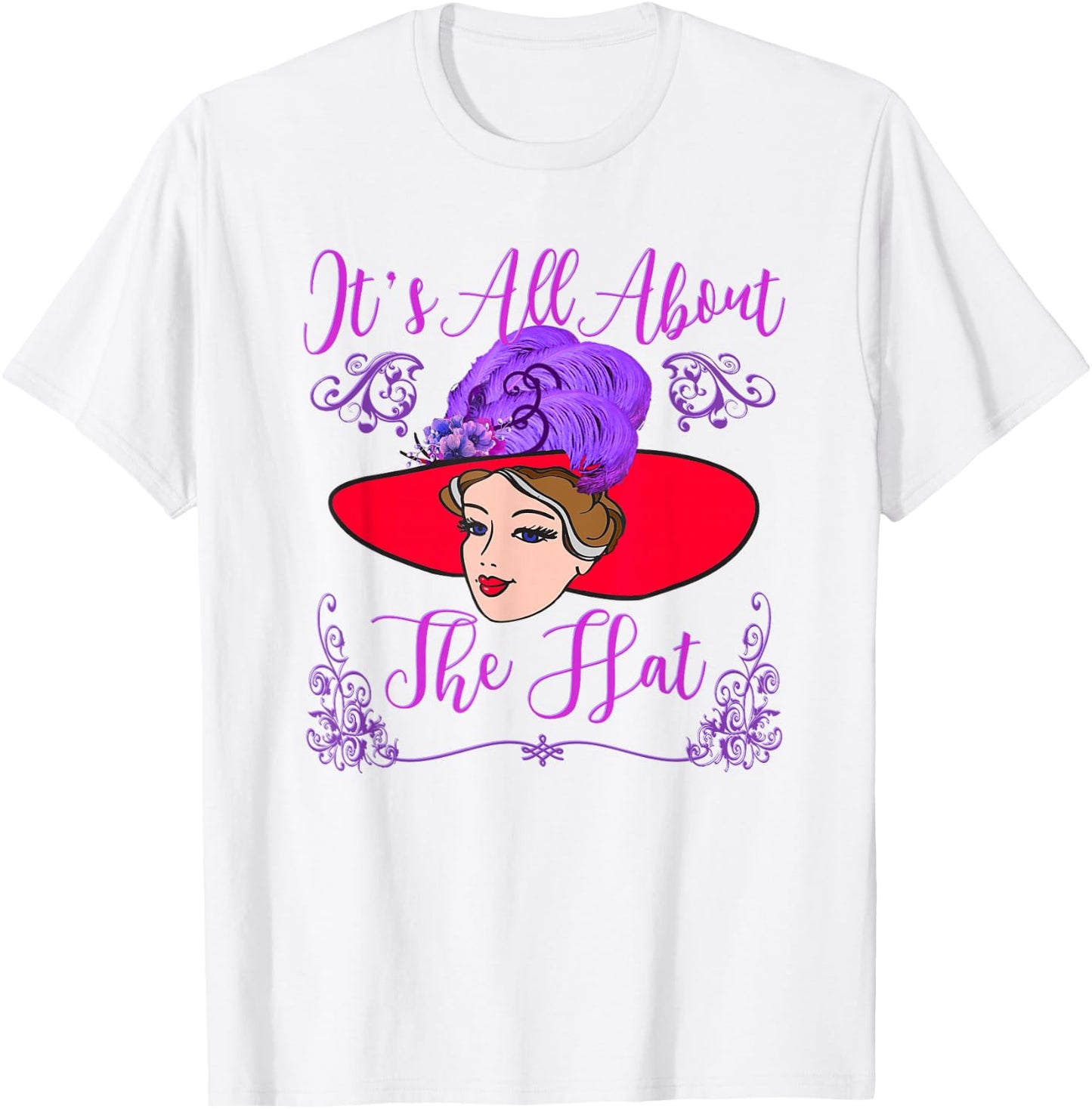 Red Hat It's All About the Hat Vintage Style T Shirt T-Shirt - T-Shirt | White