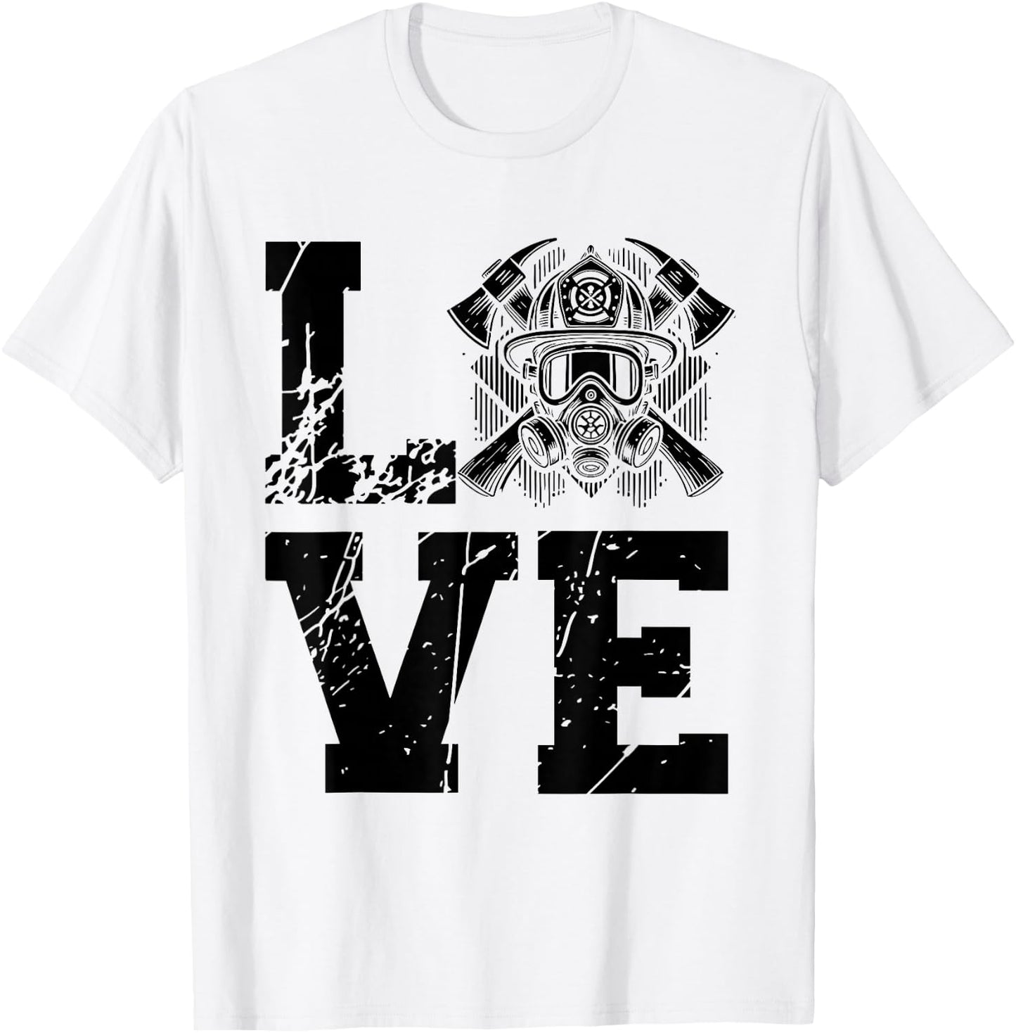 Firefighter Firefighter Funny Design Great Family Flag T-Shirt - T-Shirt | White