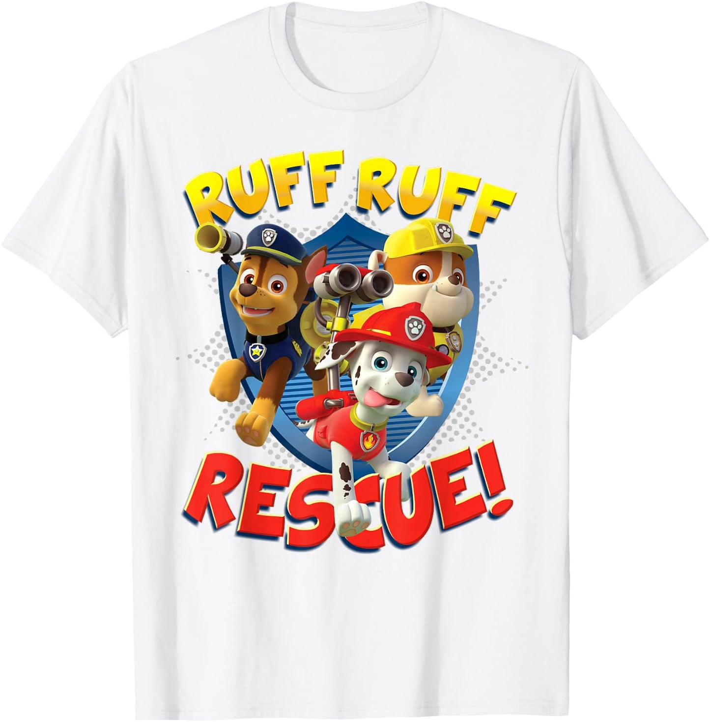 PAW Patrol Ruff Ruff Rescue! T- Shirts T-Shirt - T-Shirt | White