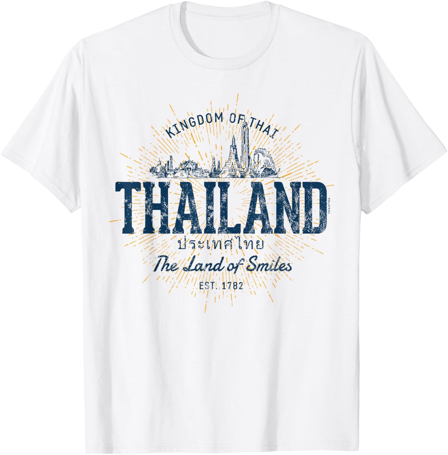 Vintage Thailand Retro T-Shirt - T-Shirt | White