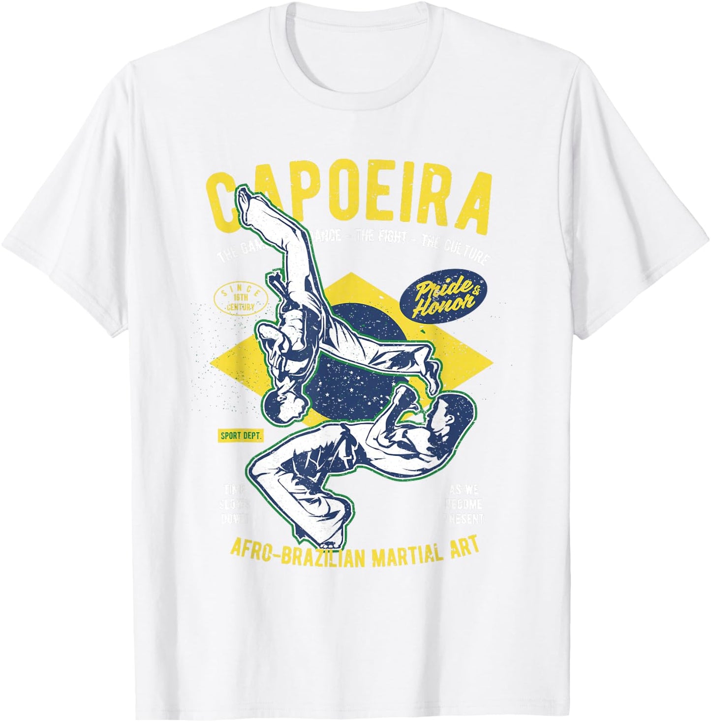Brazilian Flag Capoeira , Women, Kids T-Shirt - T-Shirt | White