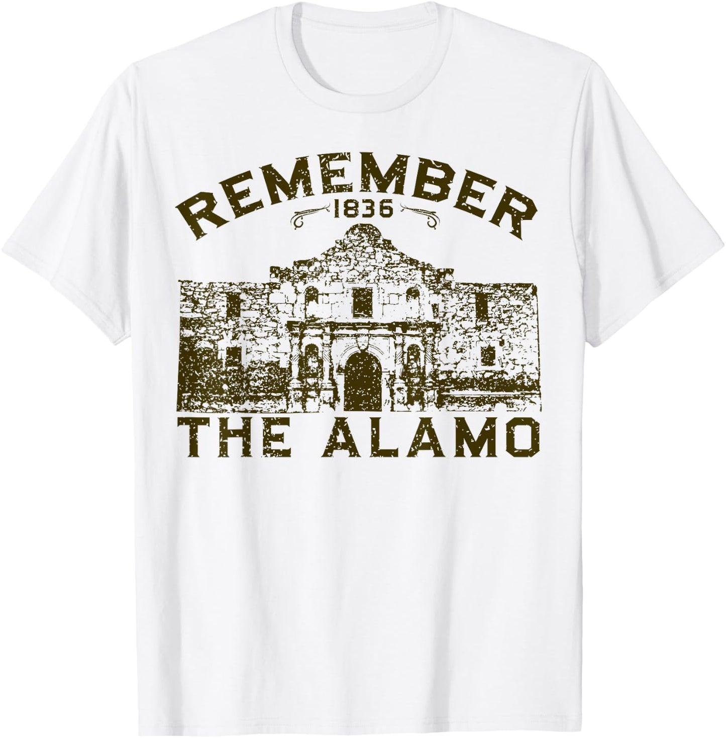 Remember The Alamo Souvenir History San Antonio Texas T-Shirt - T-Shirt | White