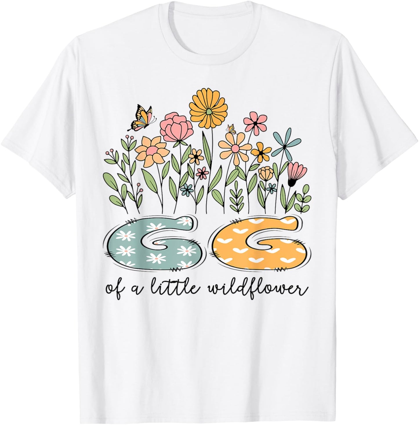 GG Of The Little Wildflower Baby Birthday Floral T-Shirt - T-Shirt | White