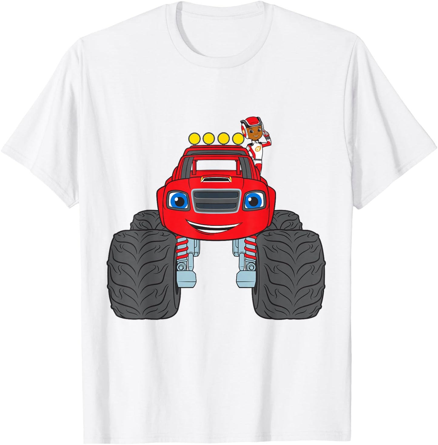 Blaze & The Monster Machines ( AJ & Blaze) Group T-Shirt - T-Shirt | White