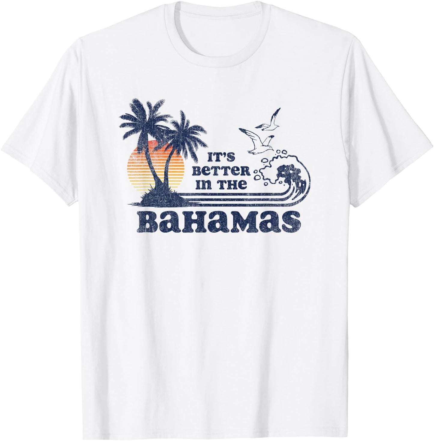 It's Better in the Bahamas Vintage 70s 80s T-Shirt - T-Shirt | White