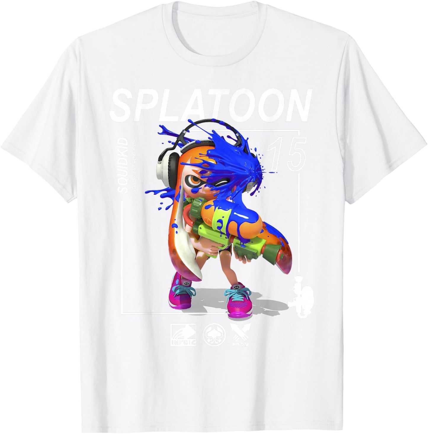 Nintendo Splatoon Squids But Also Kids Graphic T-Shirt - T-Shirt | White
