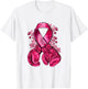 Breast cancer shirt, cancer t shirt, breast cancer awareness T-Shirt - T-Shirt | White