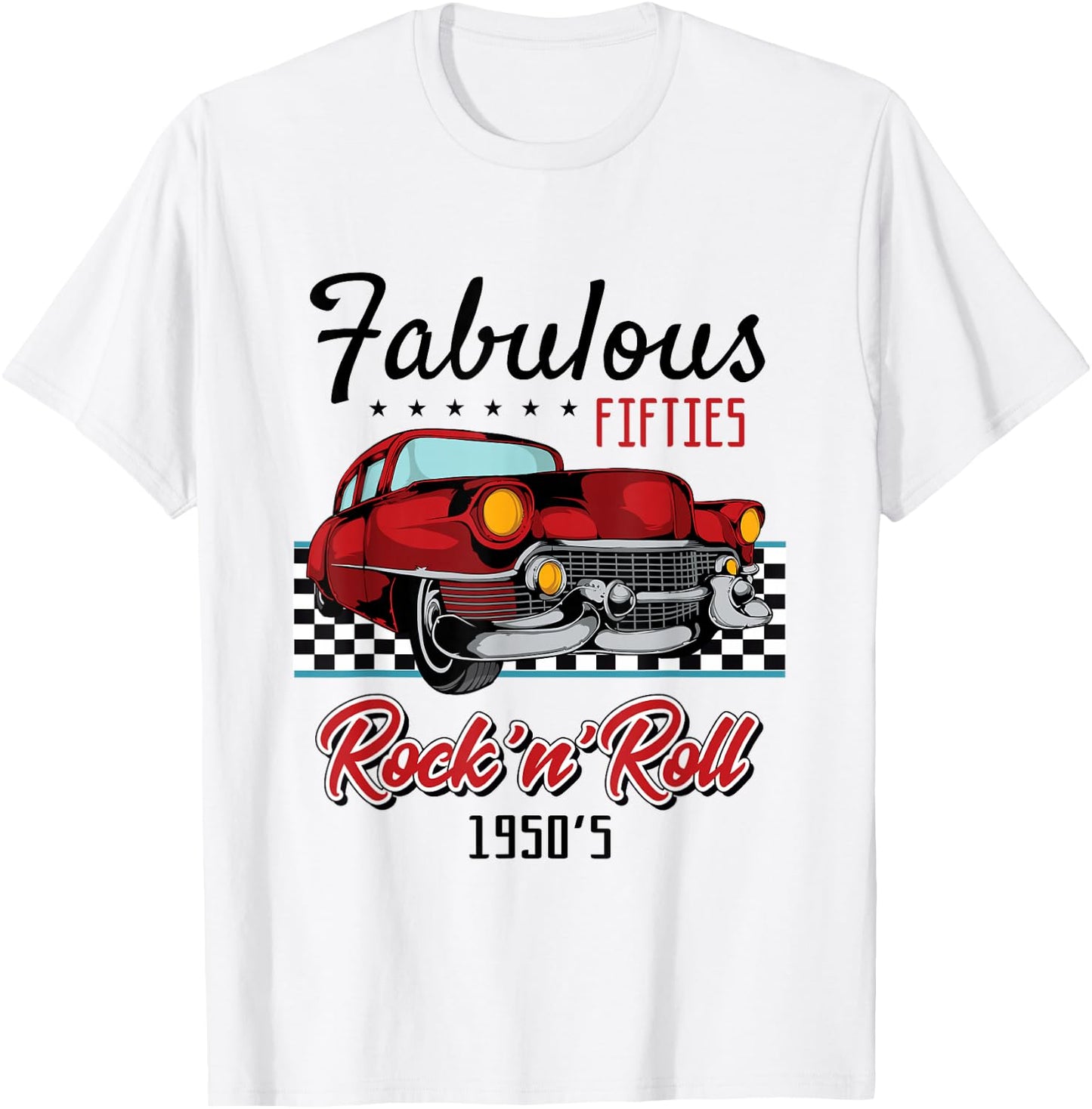 50s Rockabilly Vintage 1950s Clothing Men T-Shirt - T-Shirt | White