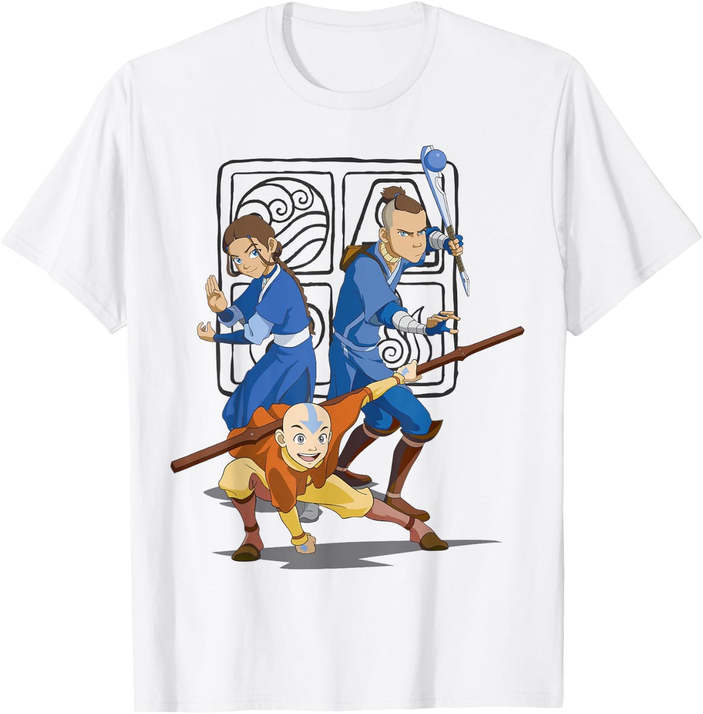 Avatar: The Last Airbender Action Group Shot T-Shirt - T-Shirt | White