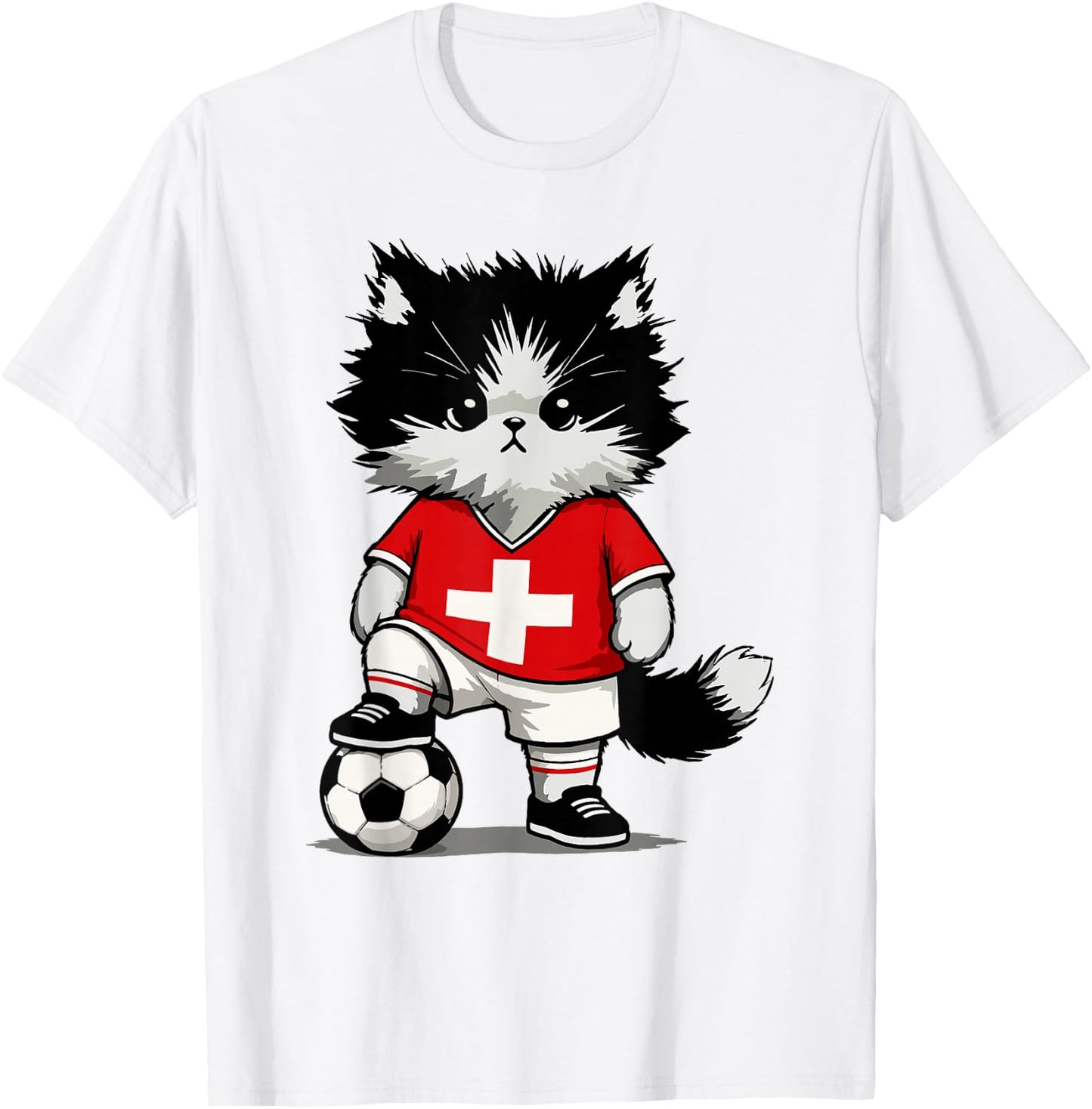 Swiss Flag Men Women Kids Switzerland T-Shirt - T-Shirt | White