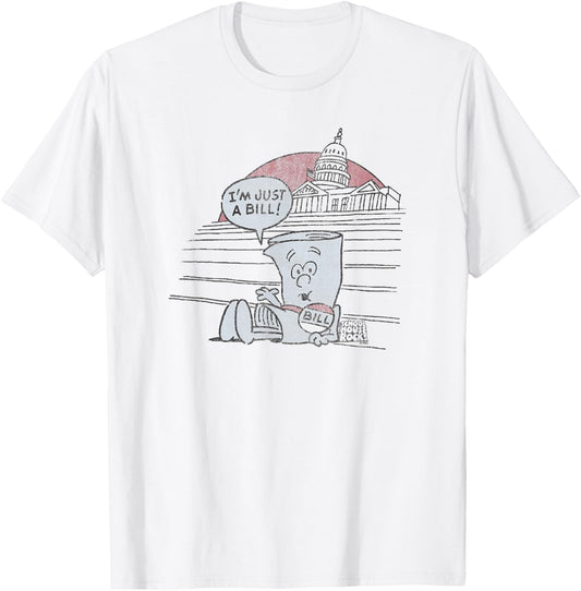 Schoolhouse Rock I’m Just A Bill on Capitol Hill Retro TV T-Shirt - T-Shirt | White
