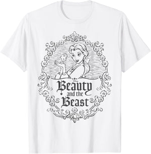 Disney Beauty And The Beast Belle Portrait T-Shirt - T-Shirt | White
